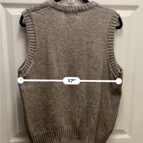 McGregor Wool Blend Vintage Grandpa Sweater Vest Size Large - Picture 5 of 6